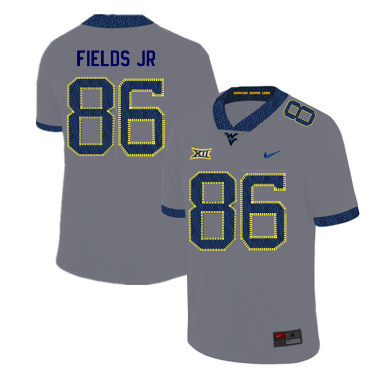 2019 Men #86 Randy Fields Jr. West Virginia Mountaineers College Football Jerseys Sale-Gray - Click Image to Close
